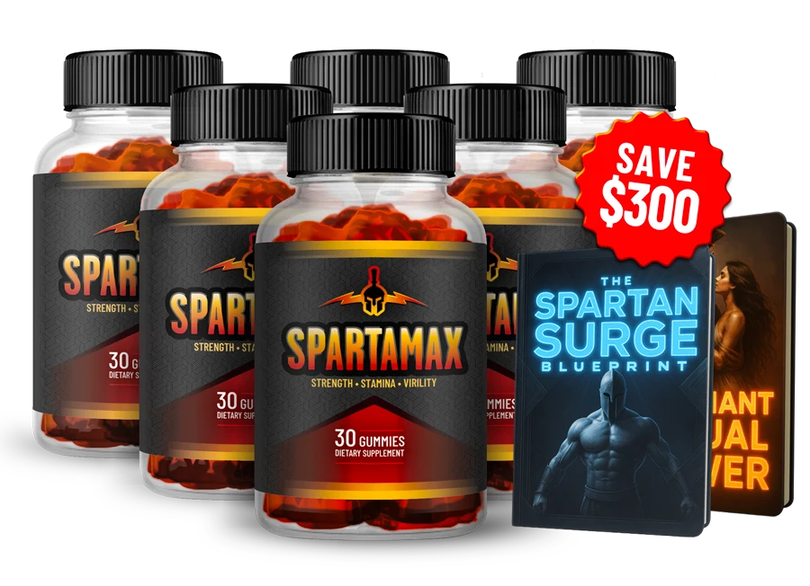 Spartamax Reviews 2026 – Male Vitality Gummies 6 Bottle Bundle with Free Bonus Books
