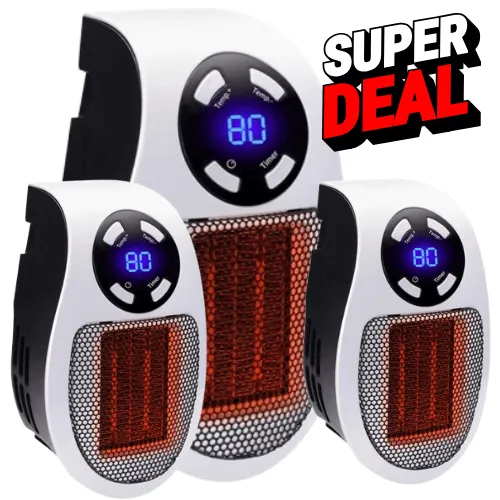 Clima Heaters Review 2026 Clima Heat Mini Portable Room Heater Blue LED Display Safety