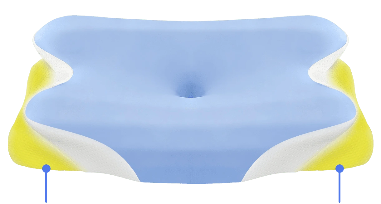 Melara Max Pillow benefits — cervical alignment, neck pain relief, cooling design
