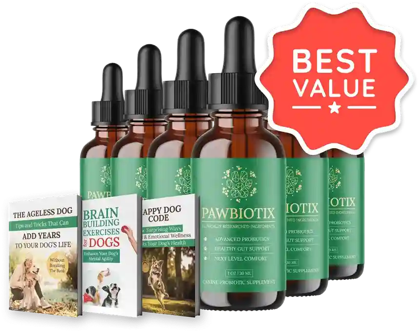 Pawbiotix Reviews 6 Bottle Best Value Bundle 2026 Dog Probiotic Gut Health Supplement