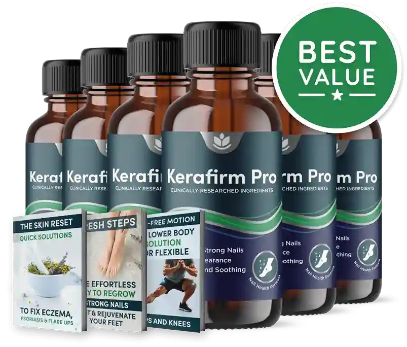 KeraFirmPro Benefits 2026 13 Oil Toenail Formula Undecylenic Acid USP 5 Percent Tea Tree Manuka Oil Clove Bud Brush Applicator Clear Nails Stronger Structure Smoother Skin Natural Non-GMO ClickBank