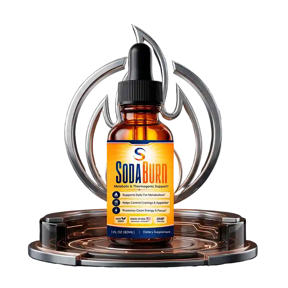 SodaBurn Reviews 2026 6 Ingredient Thermogenic Weight Loss Liquid Drops Chromium African Mango Green Tea Guarana Maca GMP FDA USA 60 Day Guarantee