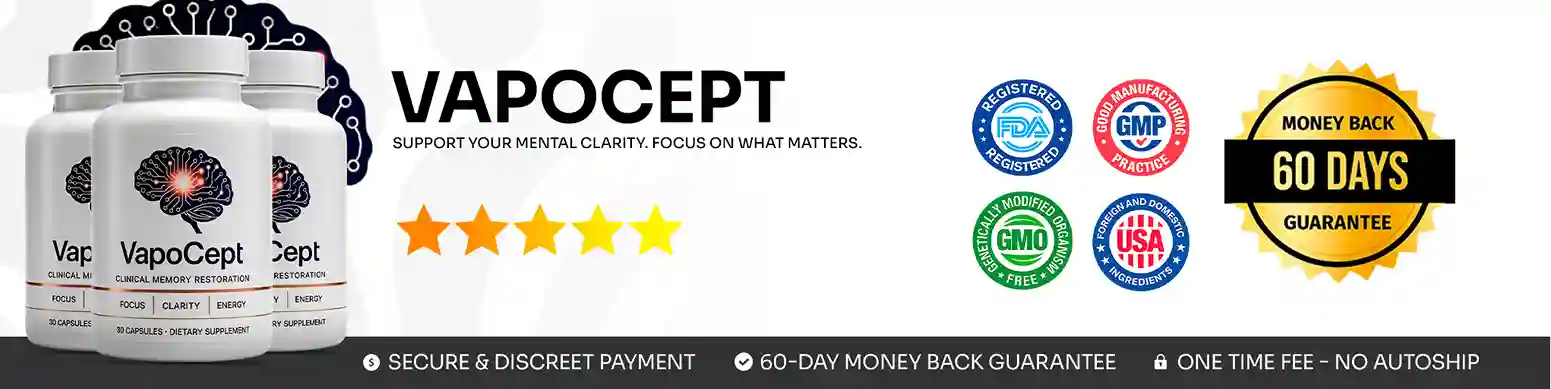 VapoCept Ingredients — Verified from Official Page vapocept reviews — 6 verified ingredients l-arginine l-citrulline niacin beta-alanine brain formula