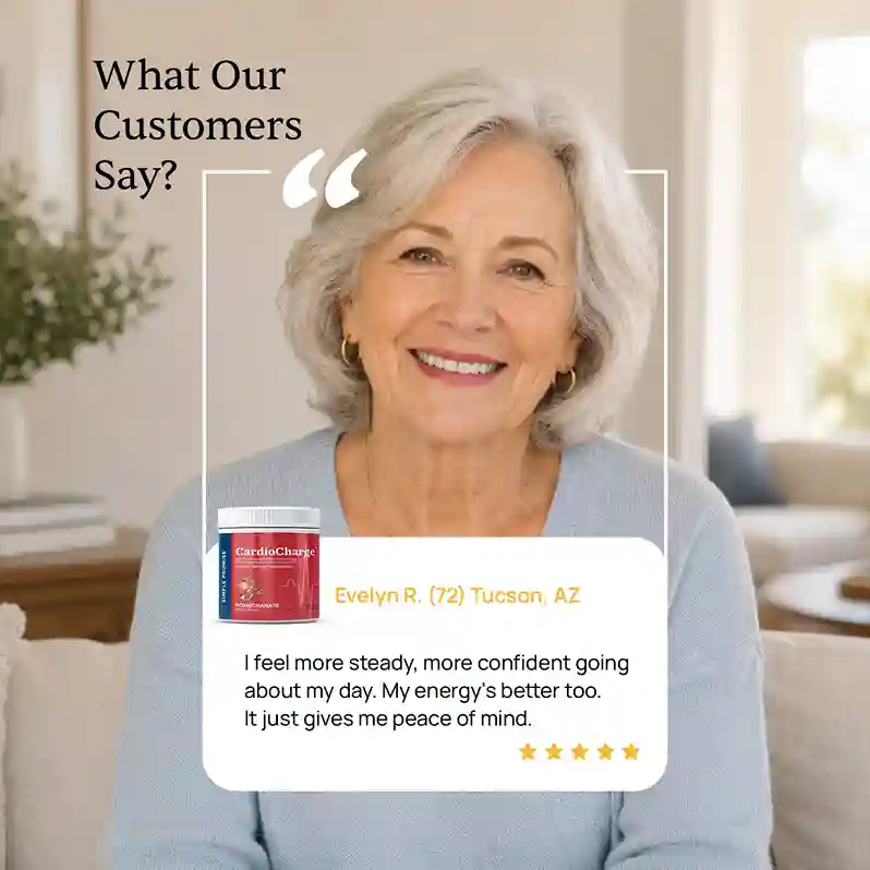 CardioCharge Customer Reviews — Simple Promise cardiocharge reviews — customer experiences with heart health arterial support electrolyte powder results