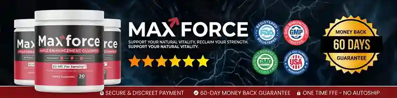 max force review 2026 mens health supplement stimulant free gummy 5 ingredients muira puama maca catuaba ashwagandha l-arginine no caffeine adaptogenic