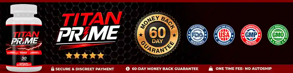 titanprime reviews 2026 — 1-capsule daily male vitality supplement niacin vitamin b3 20mg zinc 11mg testosterone energy support 60-day guarantee buygoods
