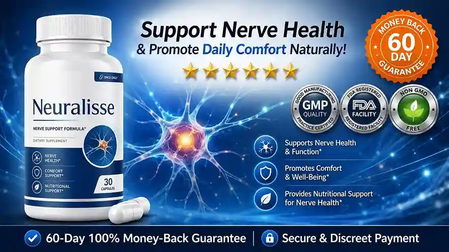 Neuralisse Benefits 2026 Nerve Support Formula Magnesium Glycinate 80mg Mitochondrial Energy CoQ10 Anti-Inflammatory Turmeric 95% Peripheral Circulation Butchers Broom Alpha Lipoic Acid L-Carnitine Non-GMO Gluten-Free