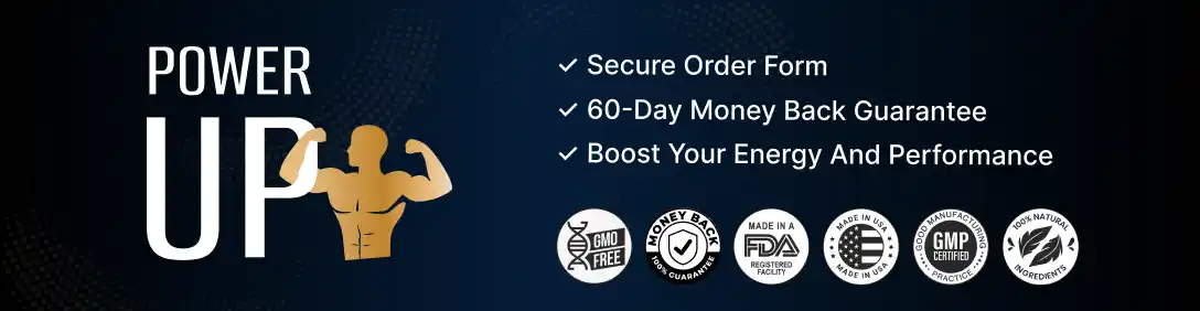 PowerUp Benefits 2026 Men's Vitality Capsule 14 Ingredients Male Drive Energy Epimedium Muira Puama Catuaba Tribulus Saw Palmetto Ginkgo Oat Straw Hawthorn Vitamin E Inosine BuyGoods 60 Day Guarantee