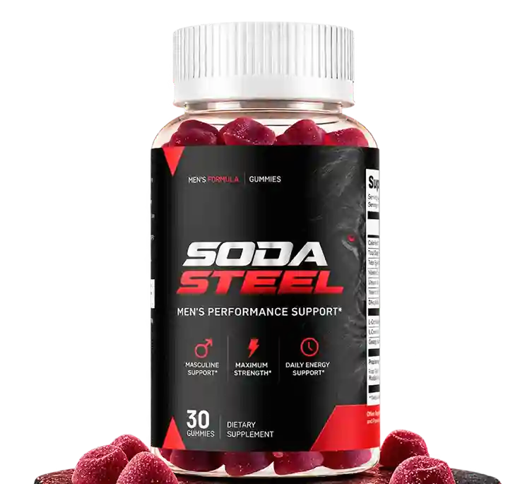 Soda Steel Customer Reviews 2026 Verified Buyers Men Performance Gummy Results L-Citrulline Rhodiola Panax Ginseng Maca Root Vitamin B6 Zinc Free Shipping Aurora Colorado 60 Day Guarantee
